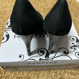 Rampage faux suede heels